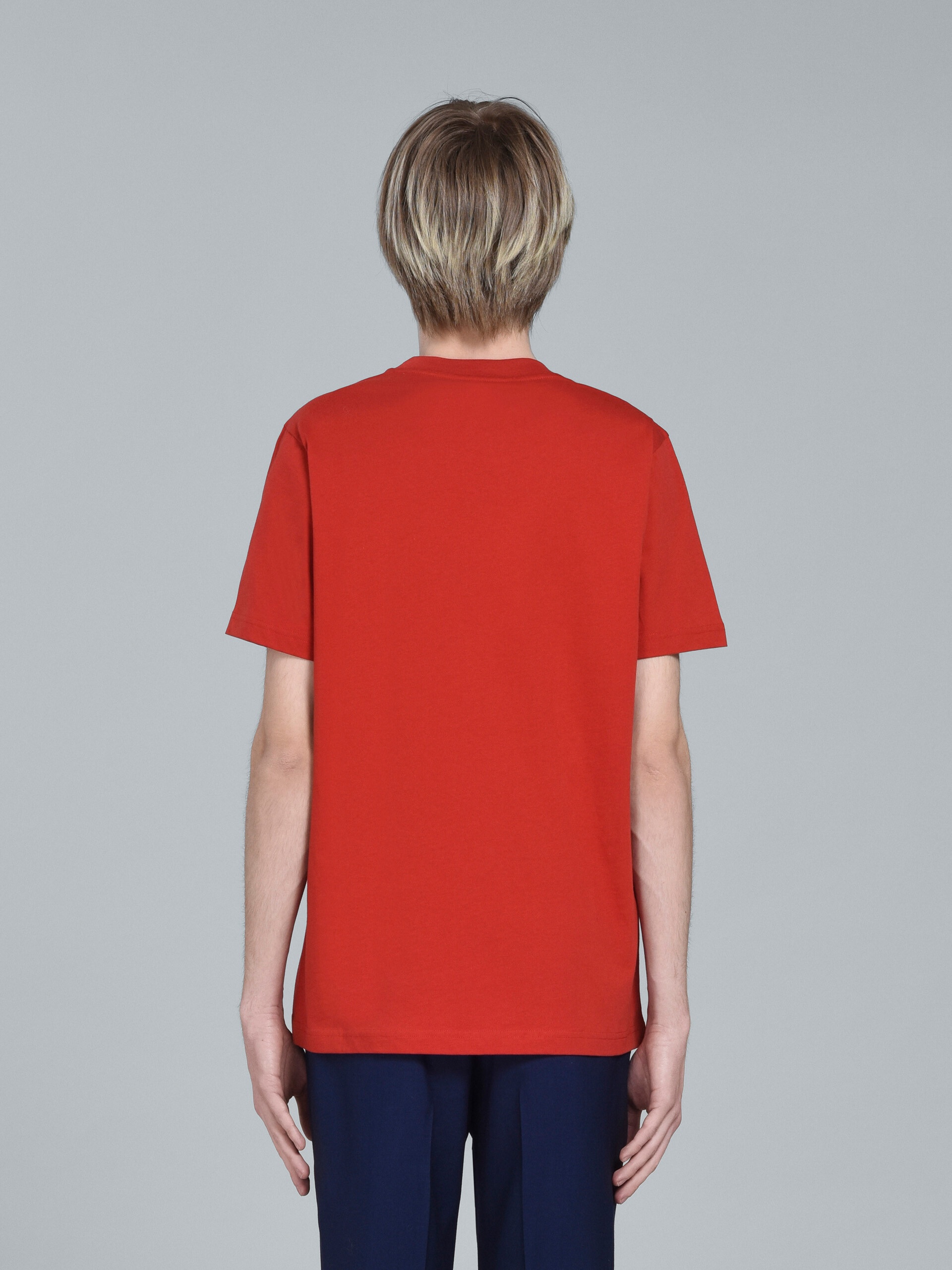 RED LOGO PRINT T-SHIRT - 3