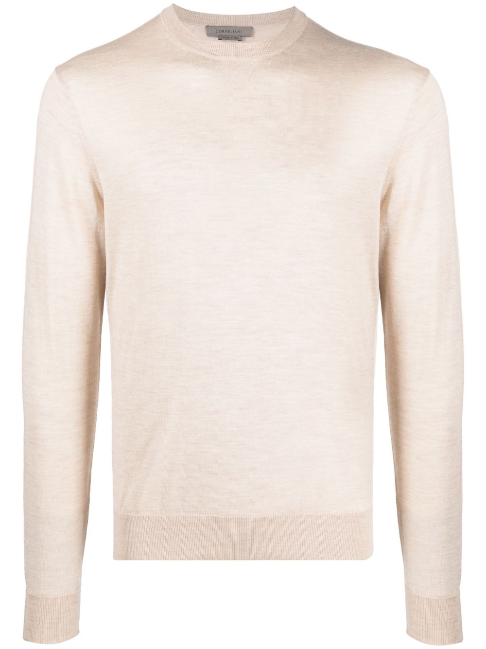 fine-knit long-sleeve jumper - 1