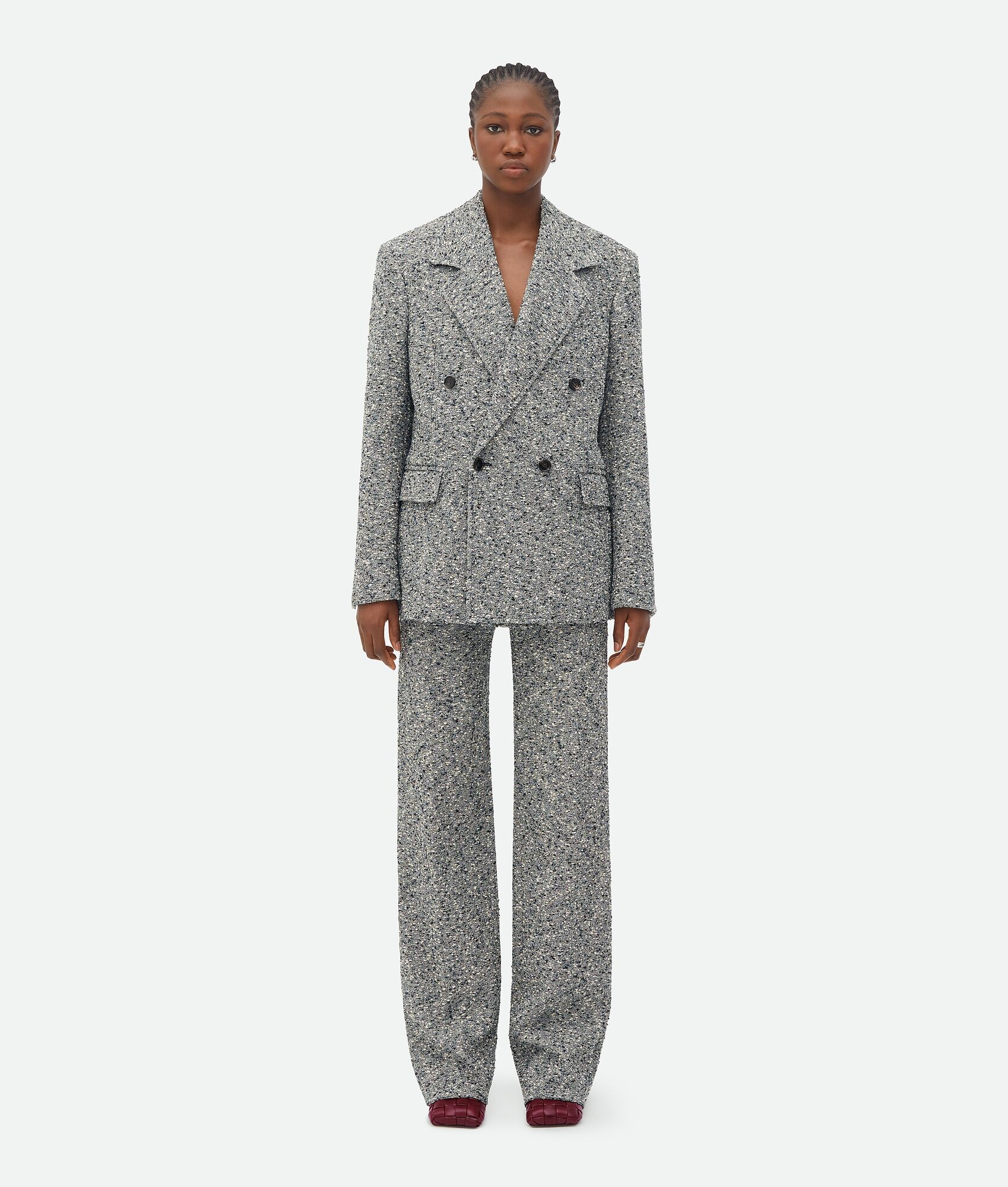 cotton bouclé jacket - 1