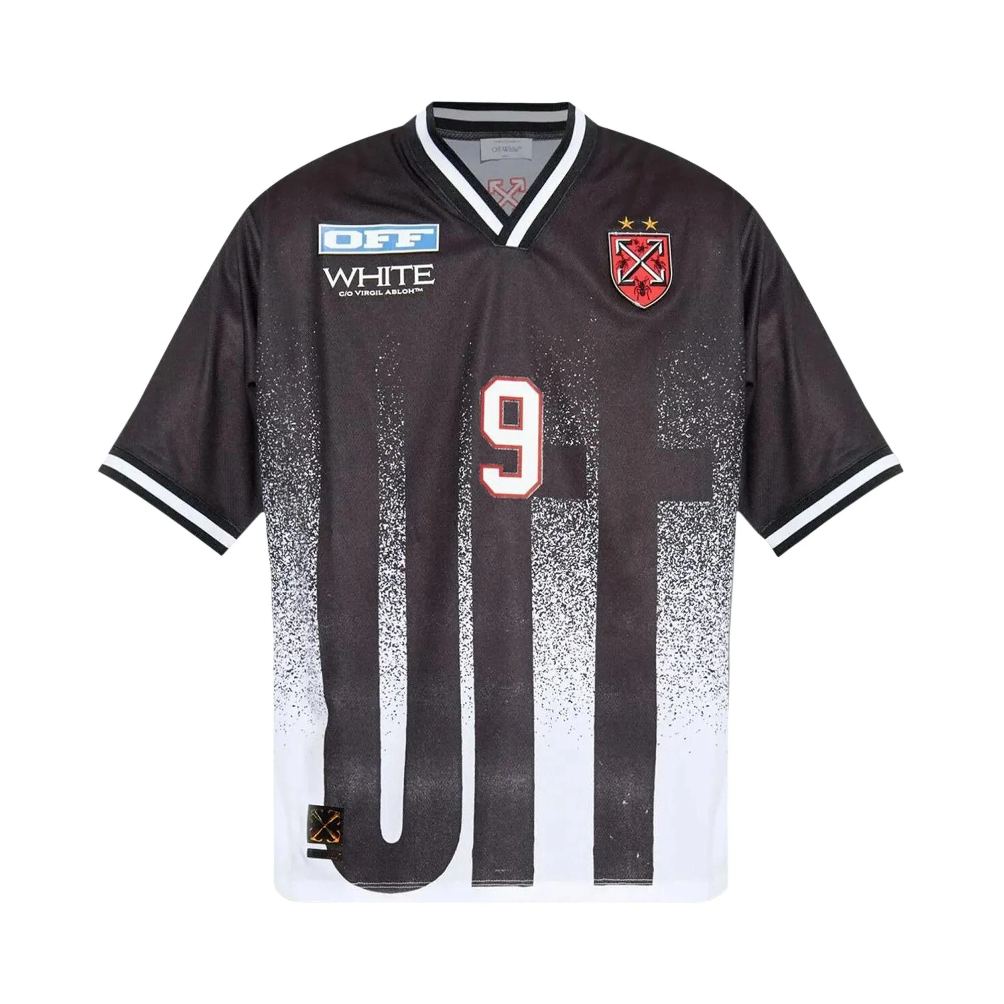 Off-White Big Off Gradient Soccer Short-Sleeve T-Shirt 'Black/White' - 1