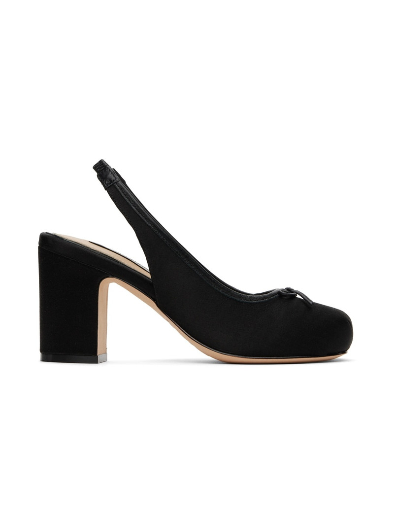SSENSE Exclusive Black Slingback 75 Heels 1