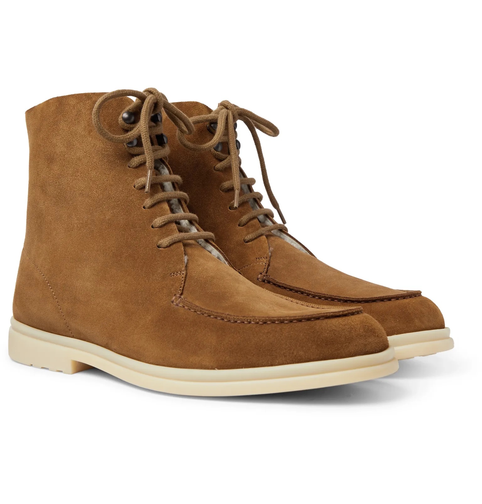 Walk and Walk Shearling-Lined Suede Boots - 2