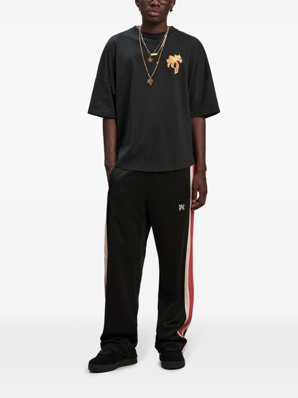 monogram-embroidered track pants - 2
