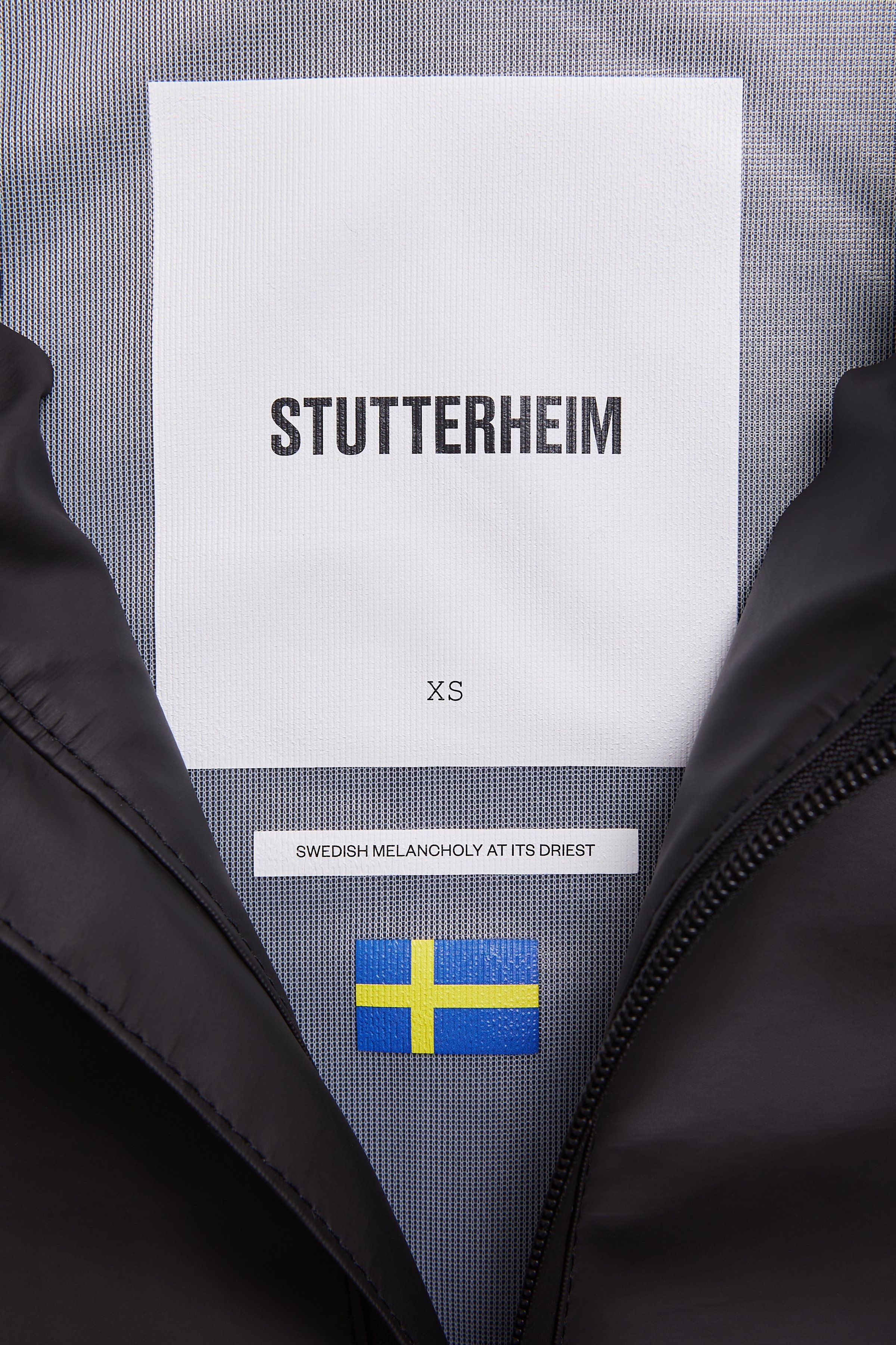 Stockholm Lightwight Zip Raincoat Black - 7