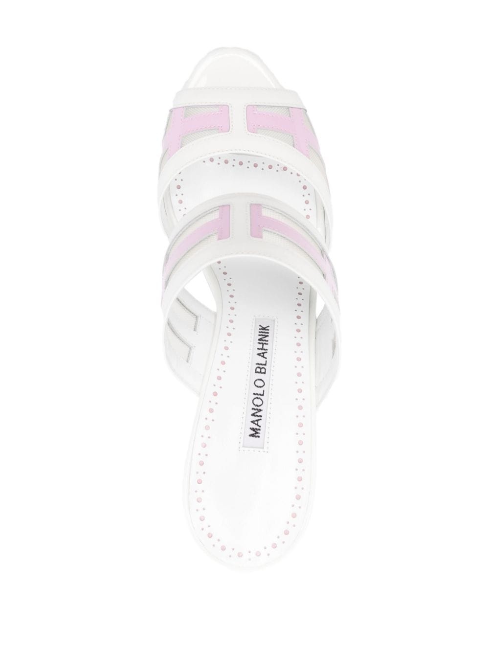 Avespamu 90mm peep-toe mules - 4