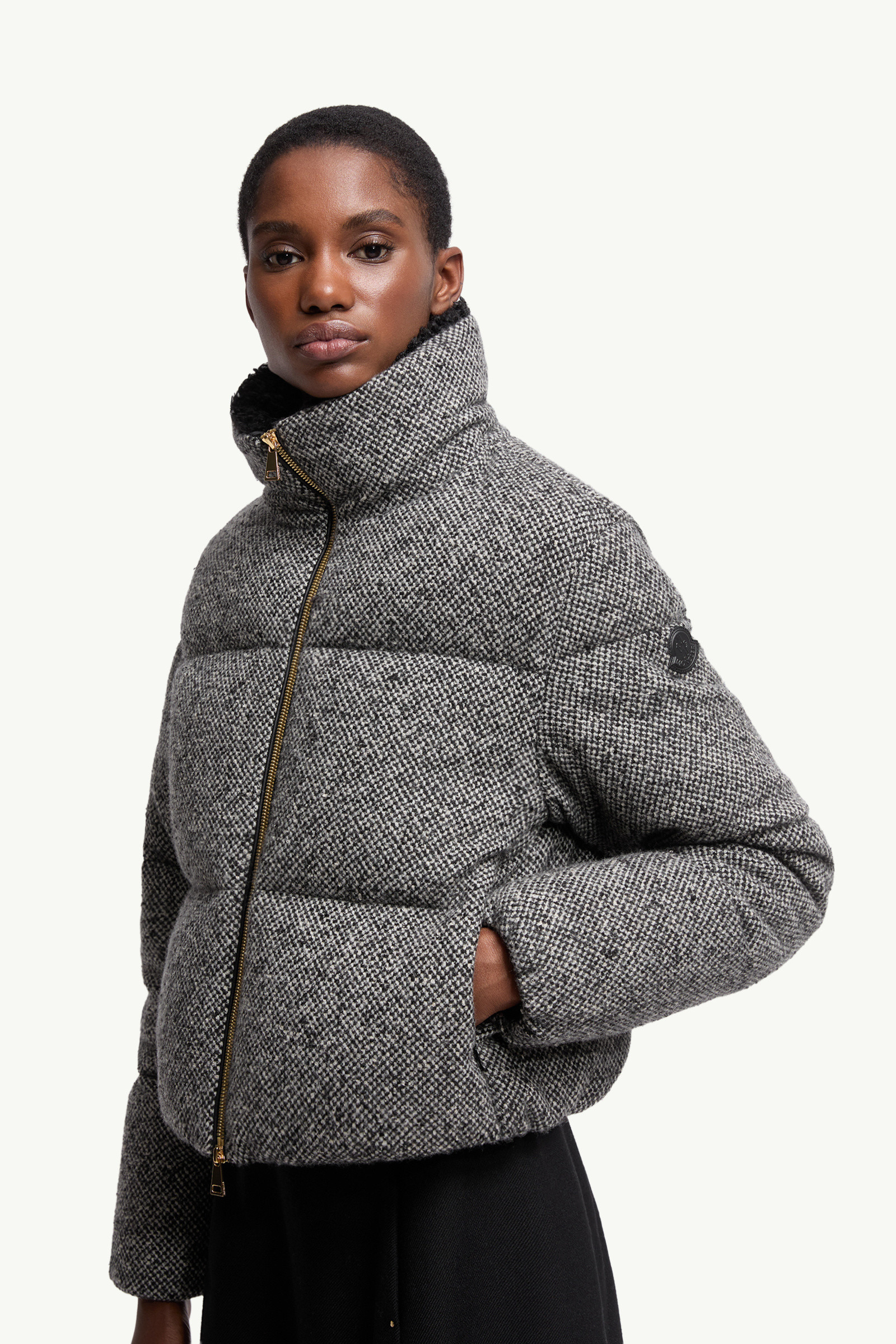 Careil Wool Bouclé Short Down Jacket - 6