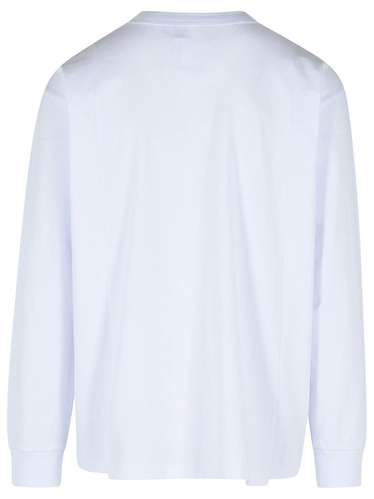 Sacai White Cotton T-Shirt Men - 3