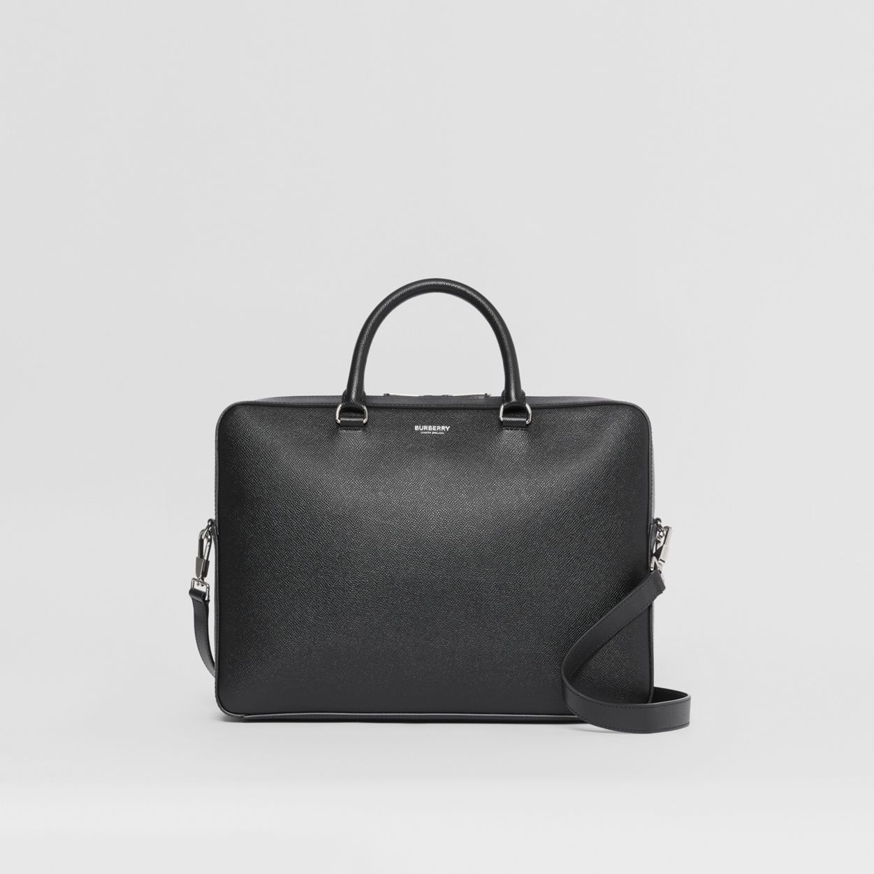 Grainy Leather Briefcase - 1