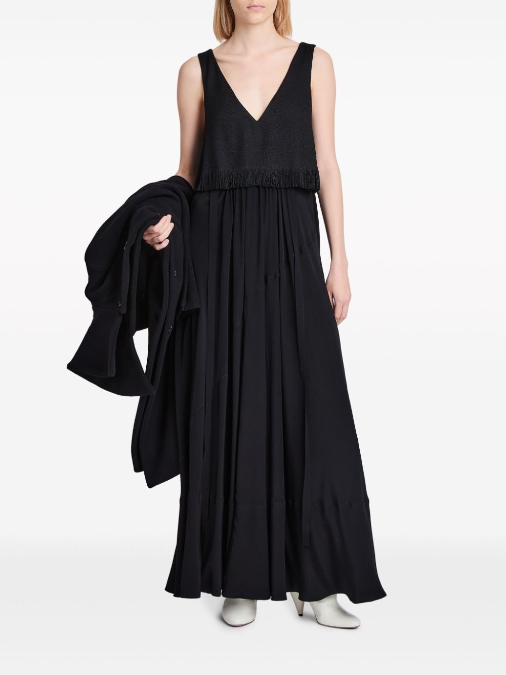 Lynda fringed layered maxi dress - 2