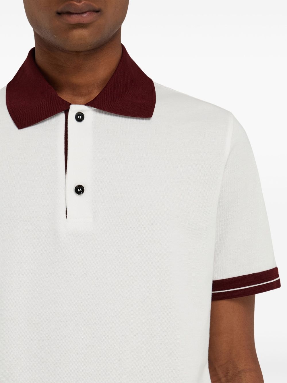 logo-embroidered polo shirt - 5