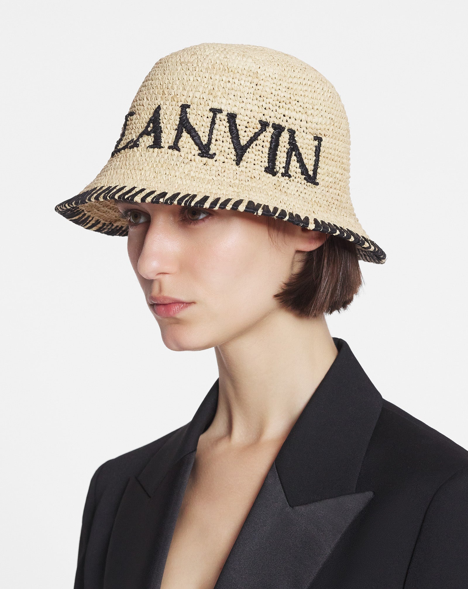 LANVIN RAFFIA BUCKET HAT - 2