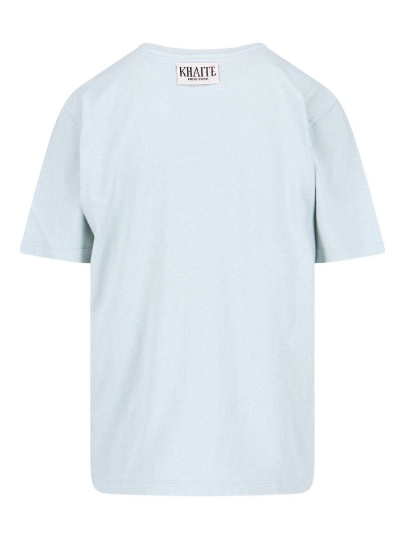 KHAITE Mae logo-appliqué T-shirt outlook