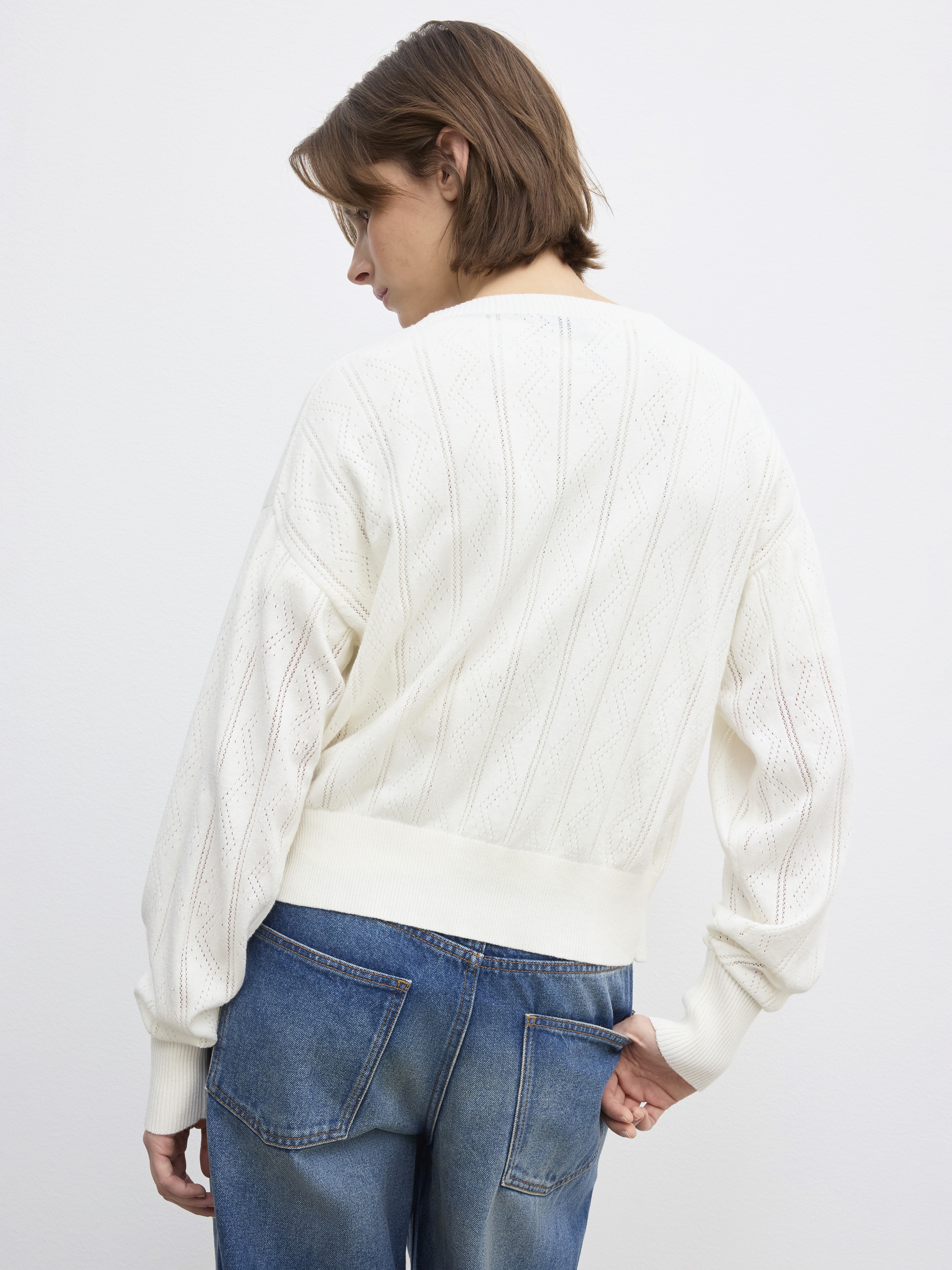 Pointelle cardigan - 5