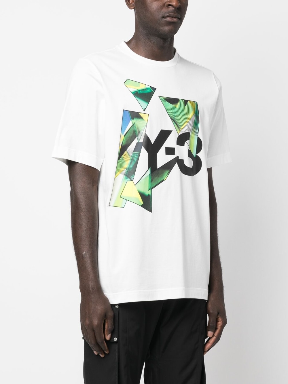 logo-print graphic T-shirt - 4
