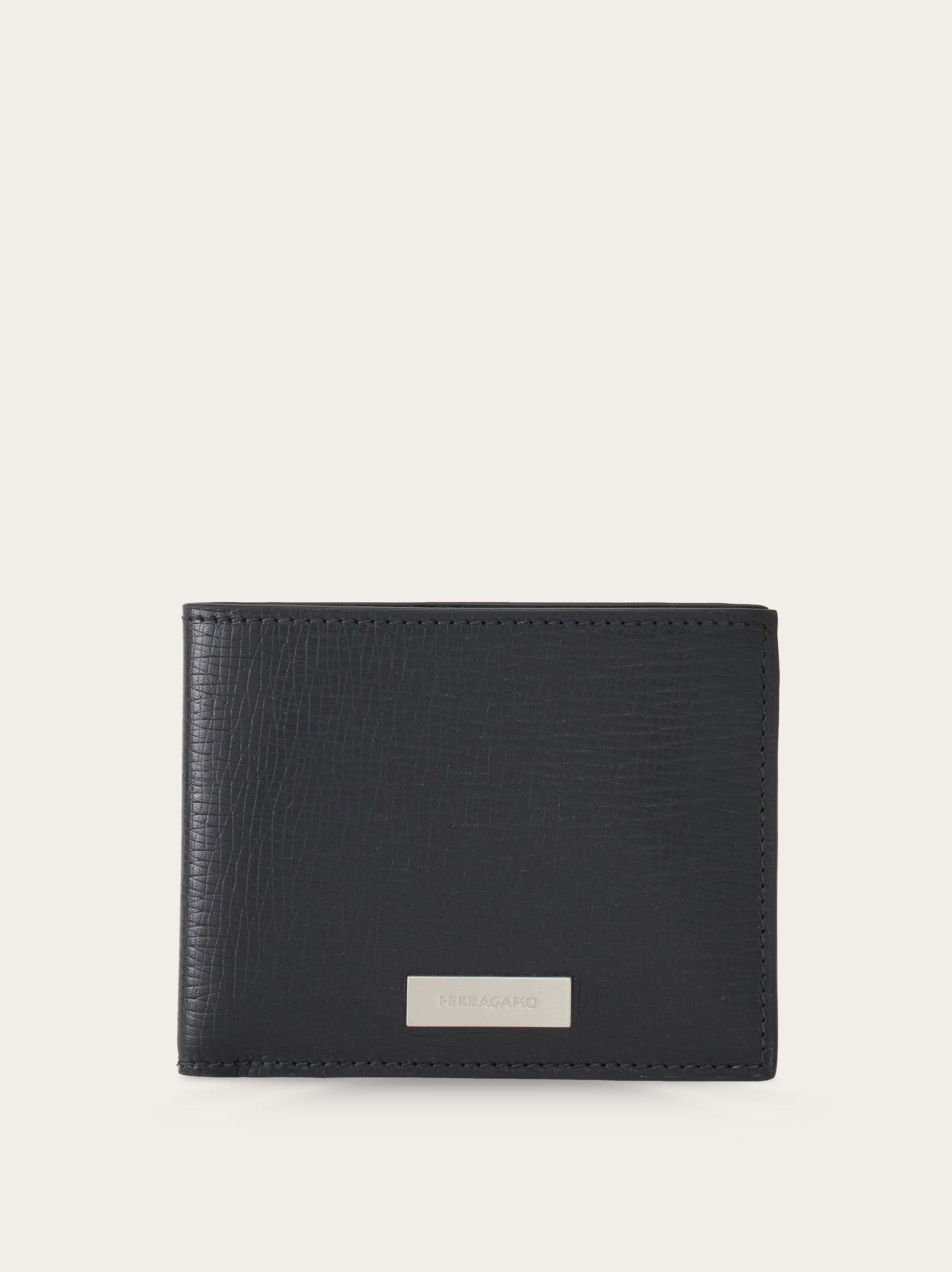 Wallet with custom metal plate - 1
