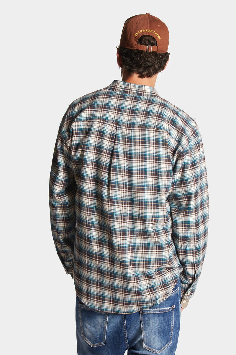 LAYERED SLEEVES CHECKED SHIRT - 4