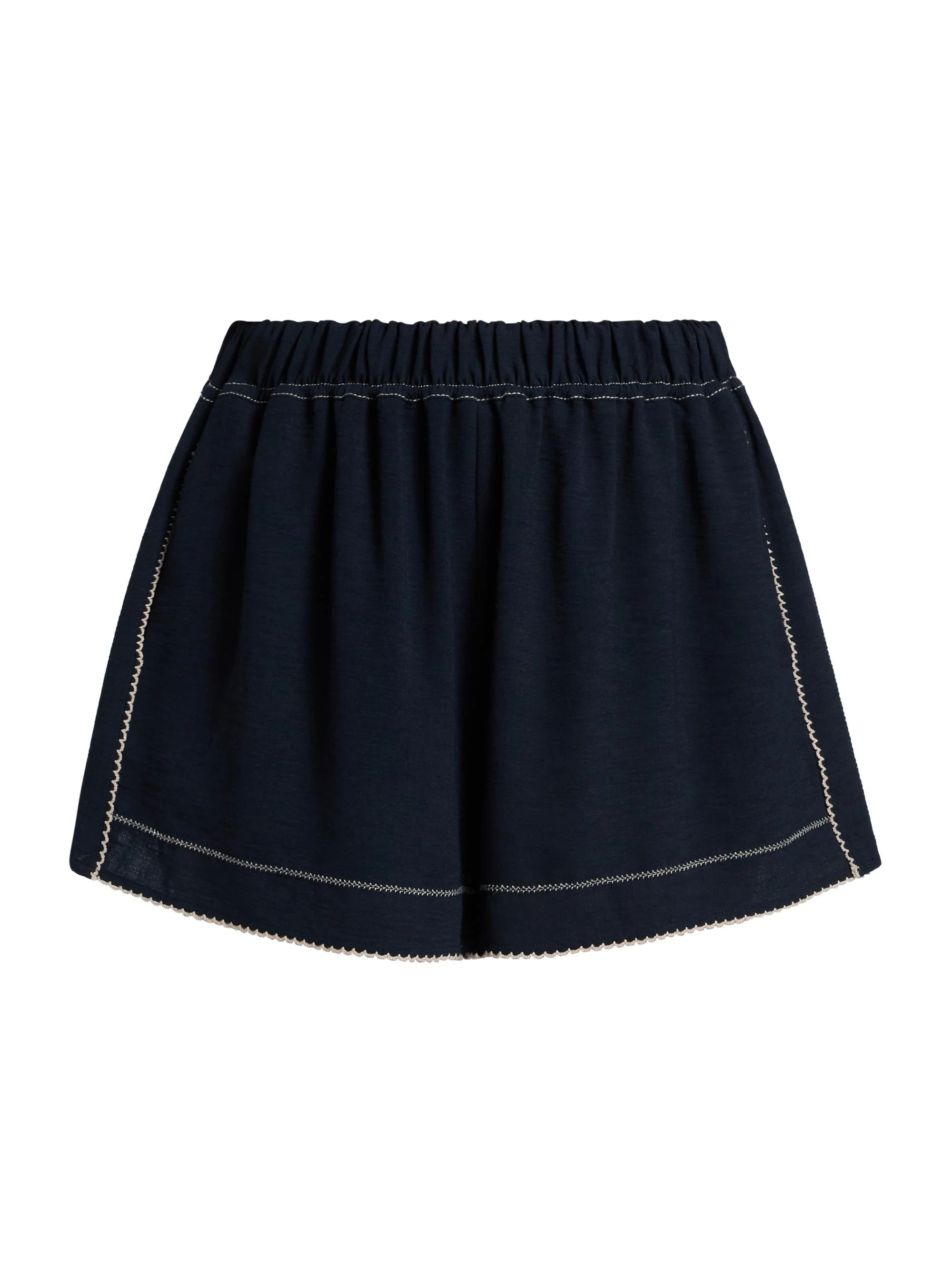 Women's Anaya Embroidered Shorts - Navy - 1