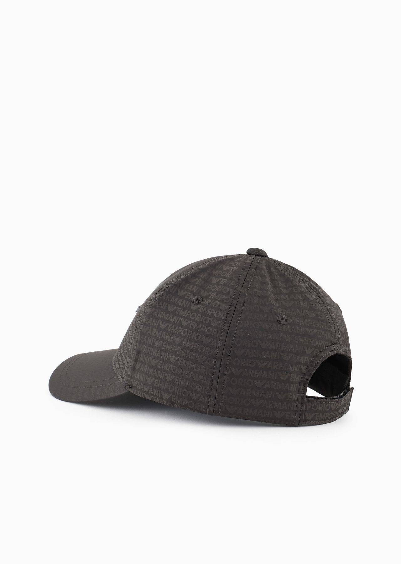 Jacquard nylon baseball cap with all-over logo lettering - 2