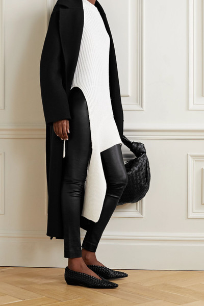 The Row Moto stretch-leather leggings outlook