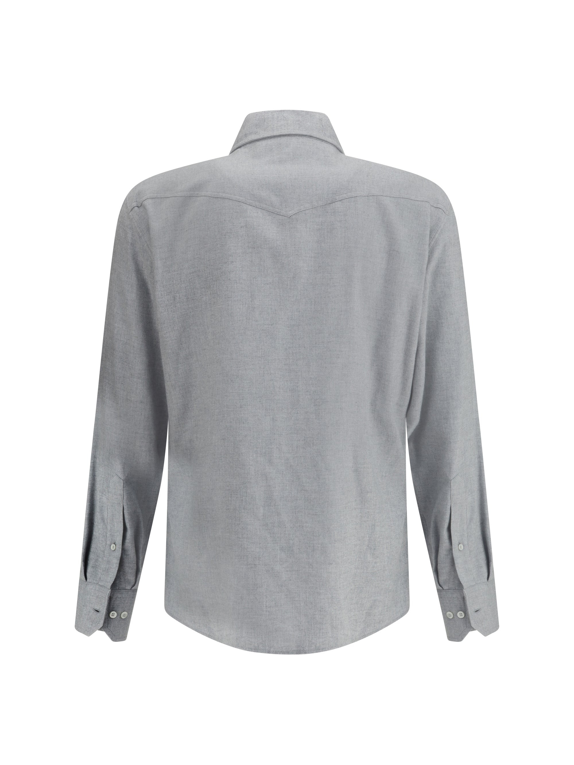Brunello Cucinelli Men Cotton Shirt - 2