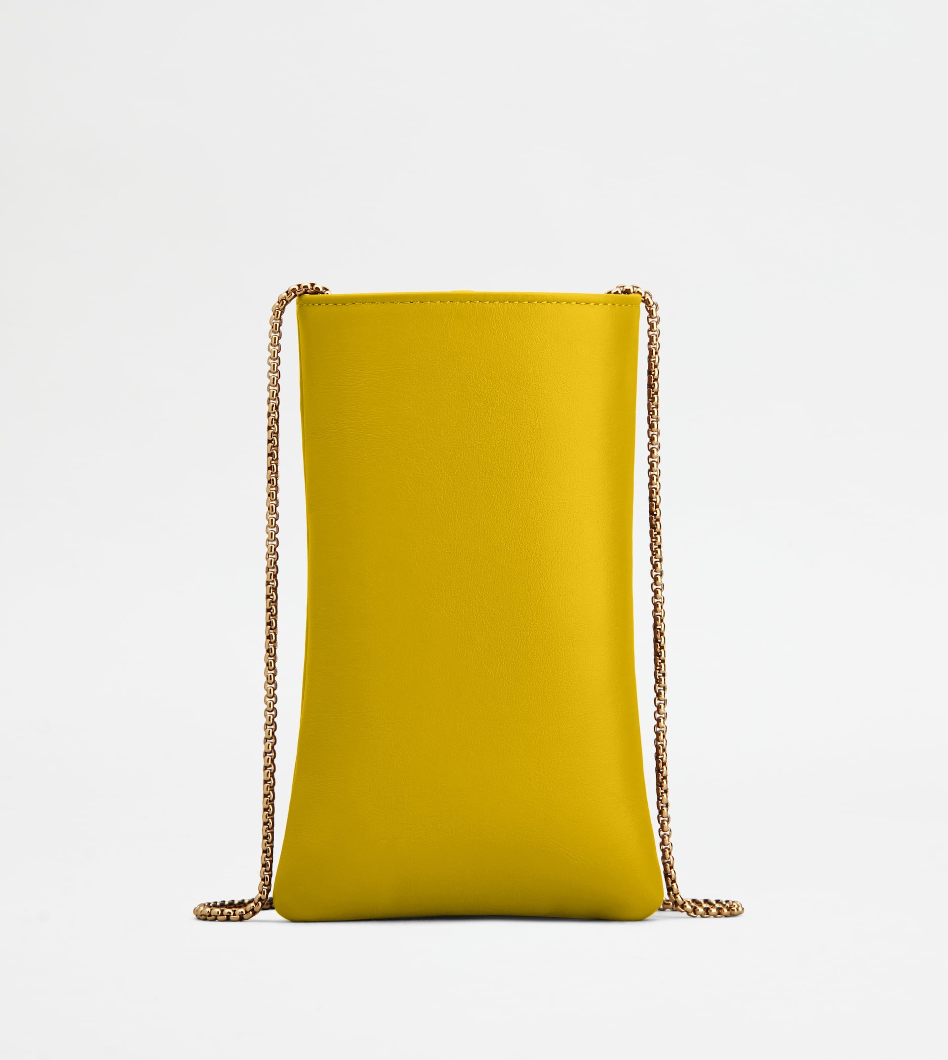 PHONE HOLDER IN LEATHER MEDIUM - YELLOW - 2