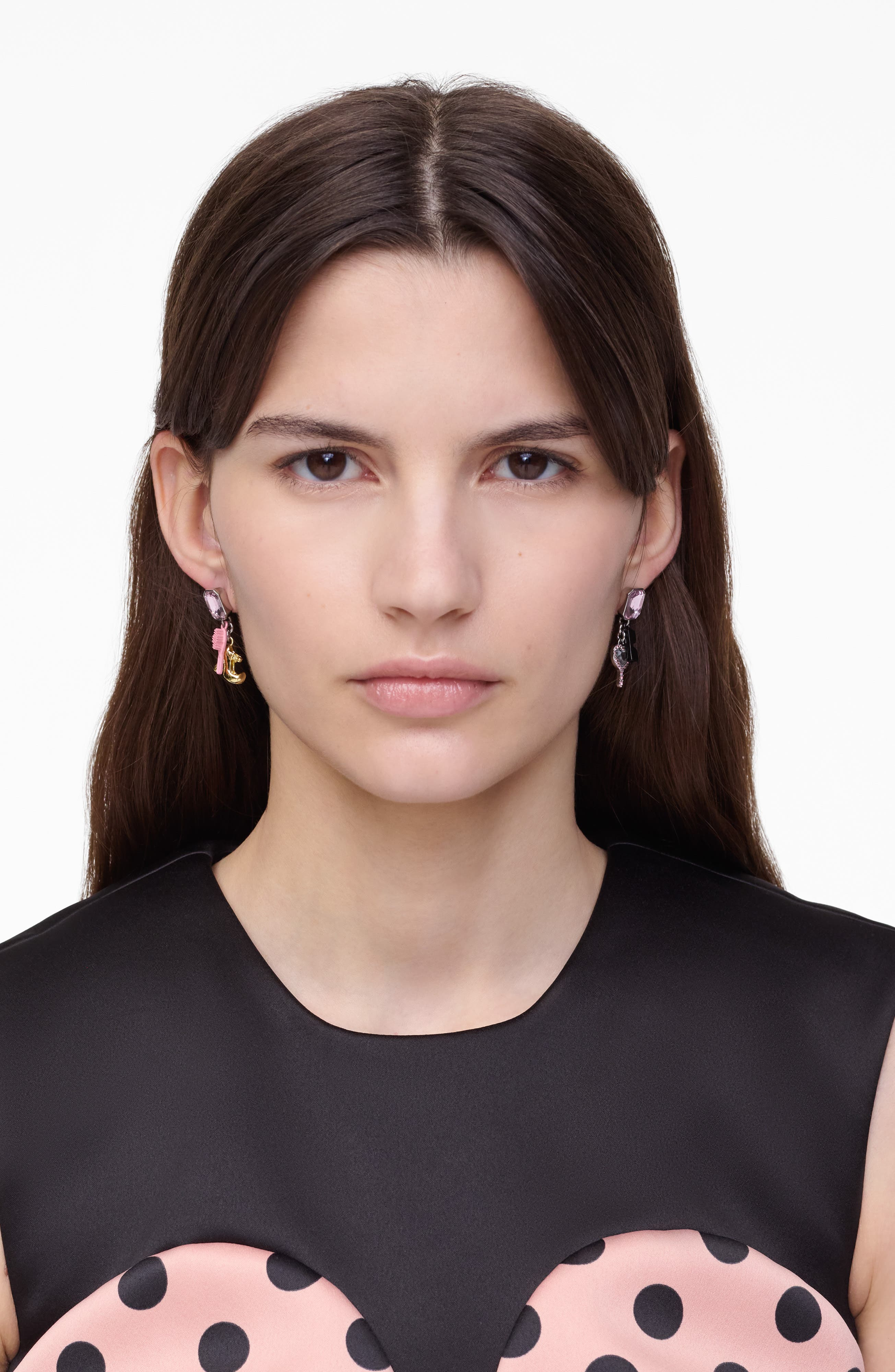 Marc Jacobs Dollhouse Charm Drop Earrings in Silver/Multi at Nordstrom - 4
