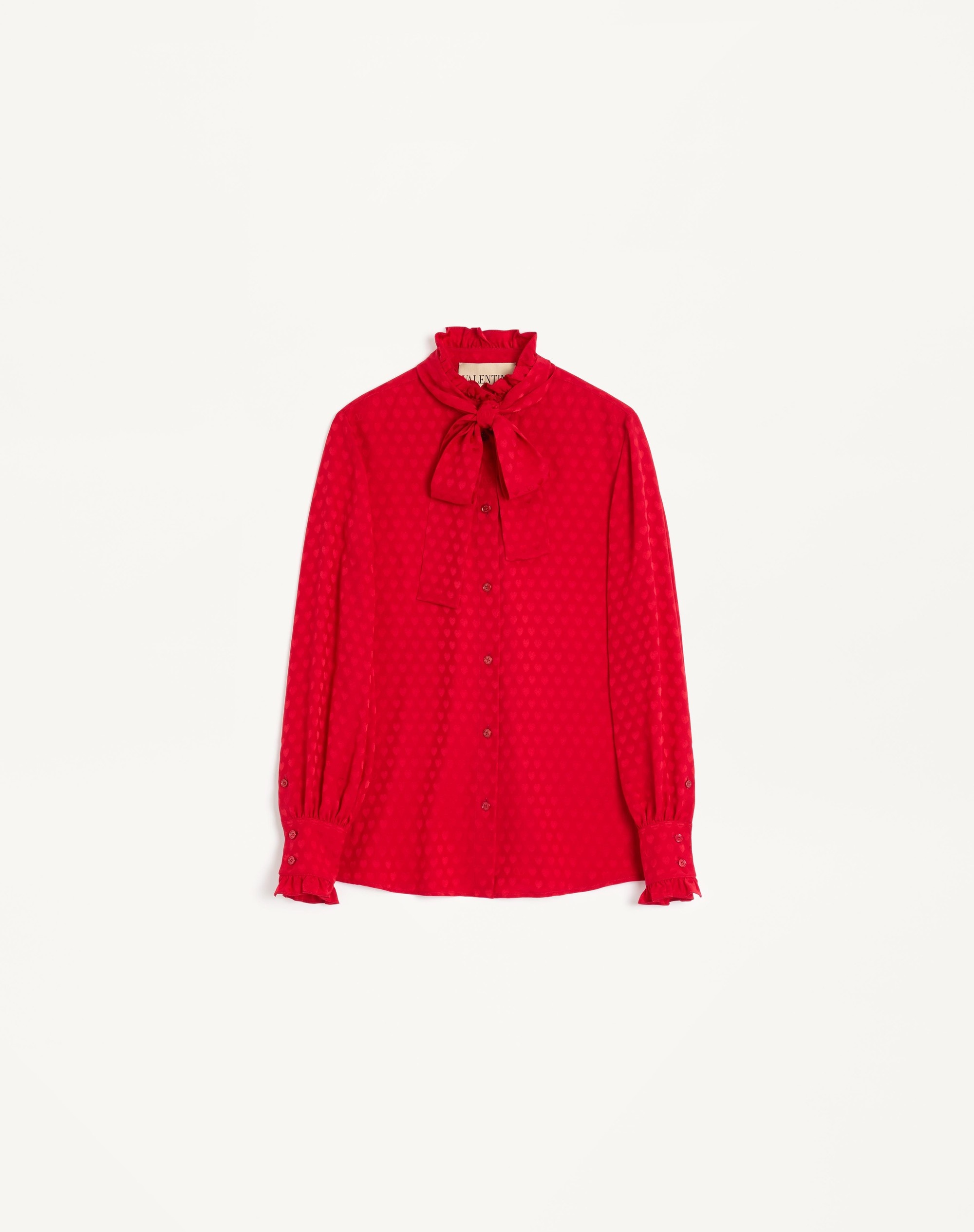 CREPE DE CHINE SHIRT WITH COUR DE COEUR PRINT - 1