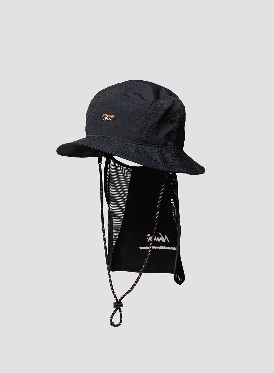 Nanga Nylon Tusser Sunshade Hat in Black - 1