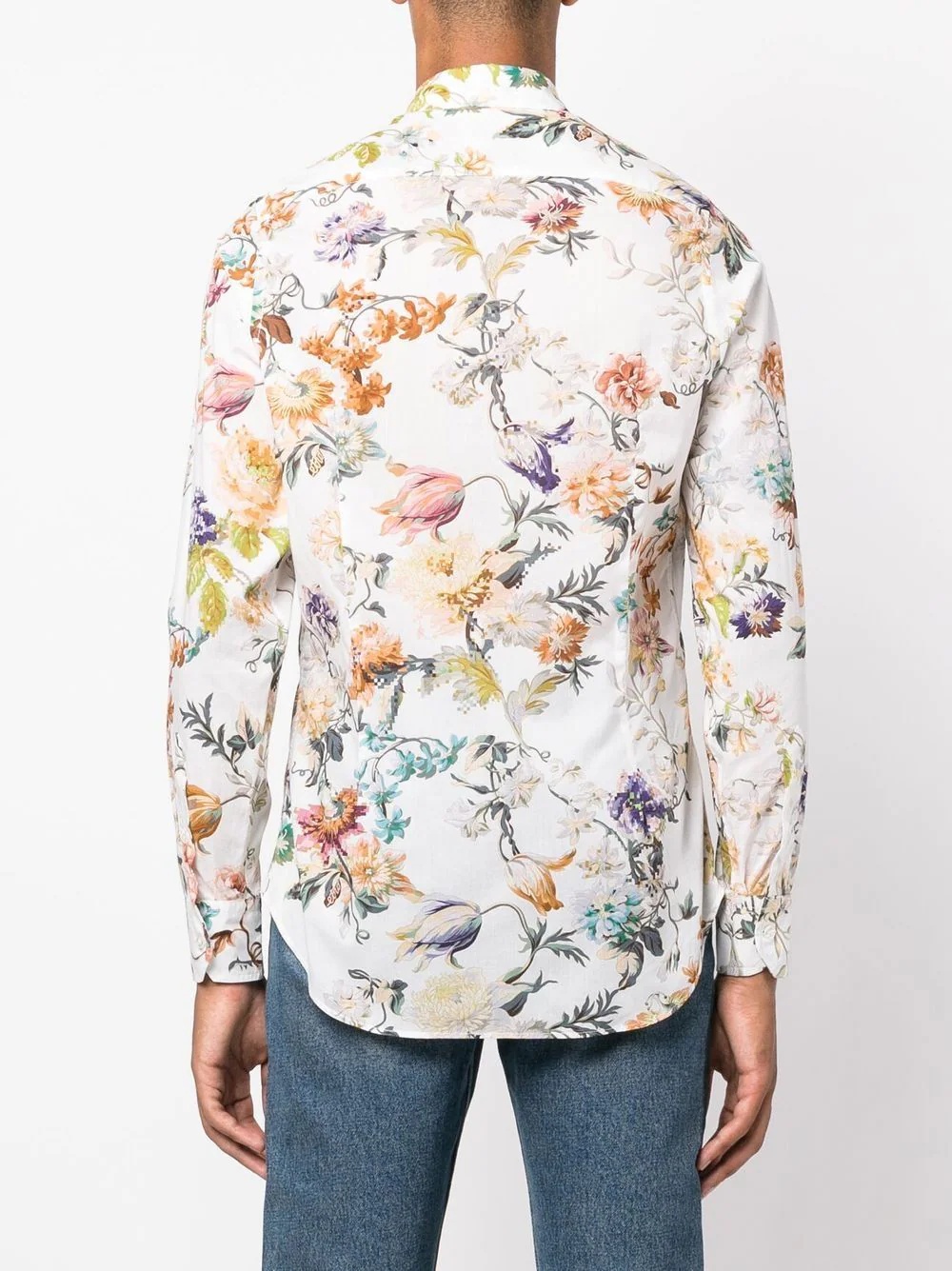 floral-print long-sleeve shirt - 4