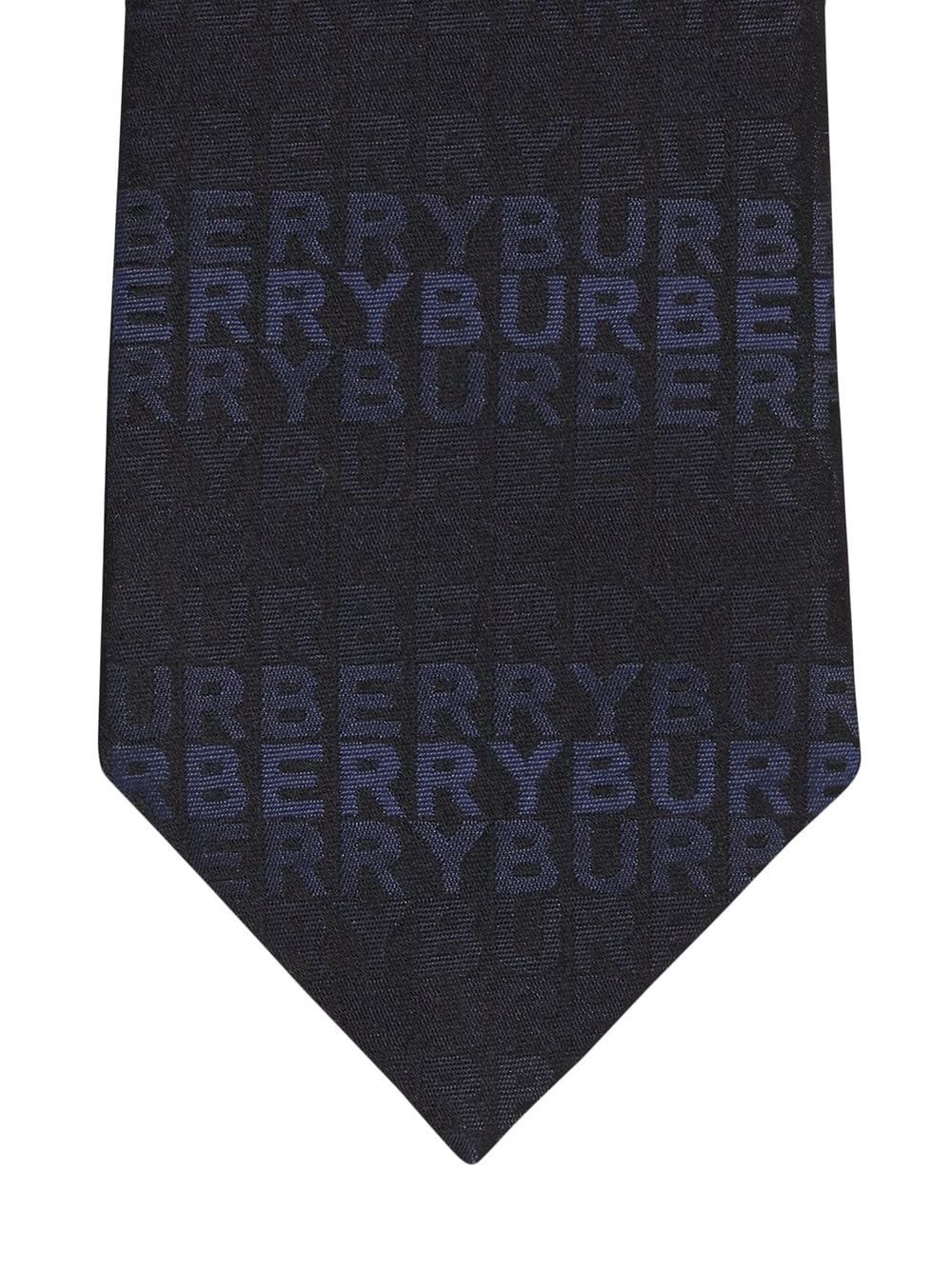 logo jacquard tie - 2