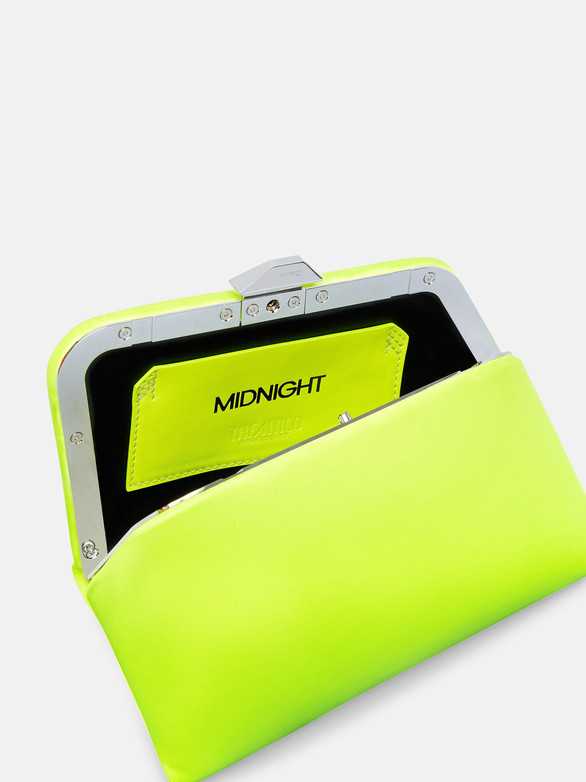 ''MIDNIGHT'' FLUO YELLOW MINI CLUTCH - 3