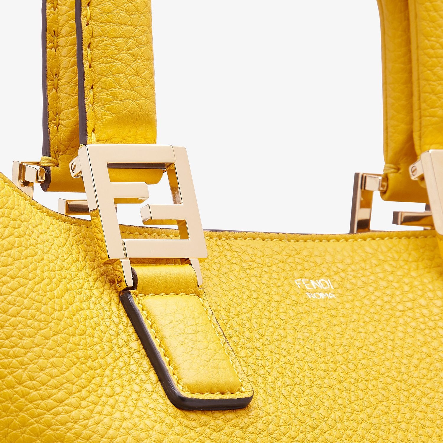 Yellow leather bag - 6