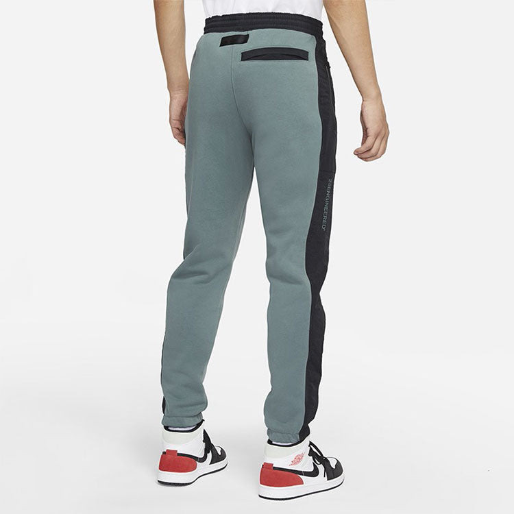 Men's Air Jordan 23 Engineered Casual Fleece Bundle Feet Sports Pants/Trousers/Joggers Green DC9633- - 4