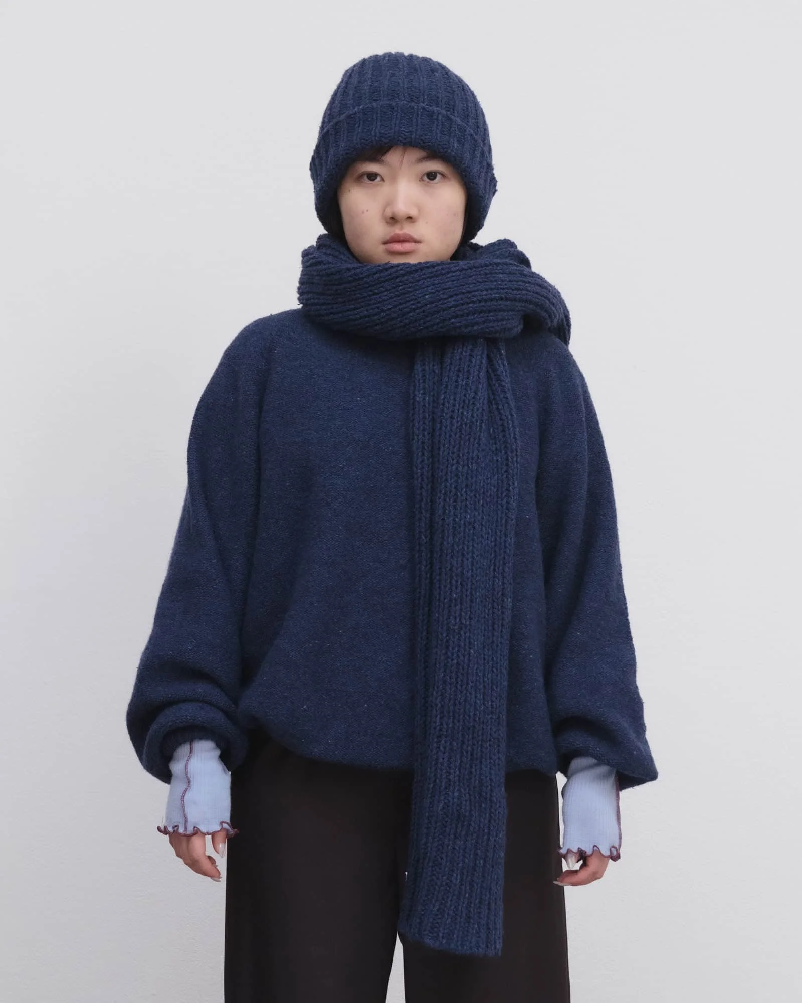 Mea Scarf - Recycled Wool Rib - 1