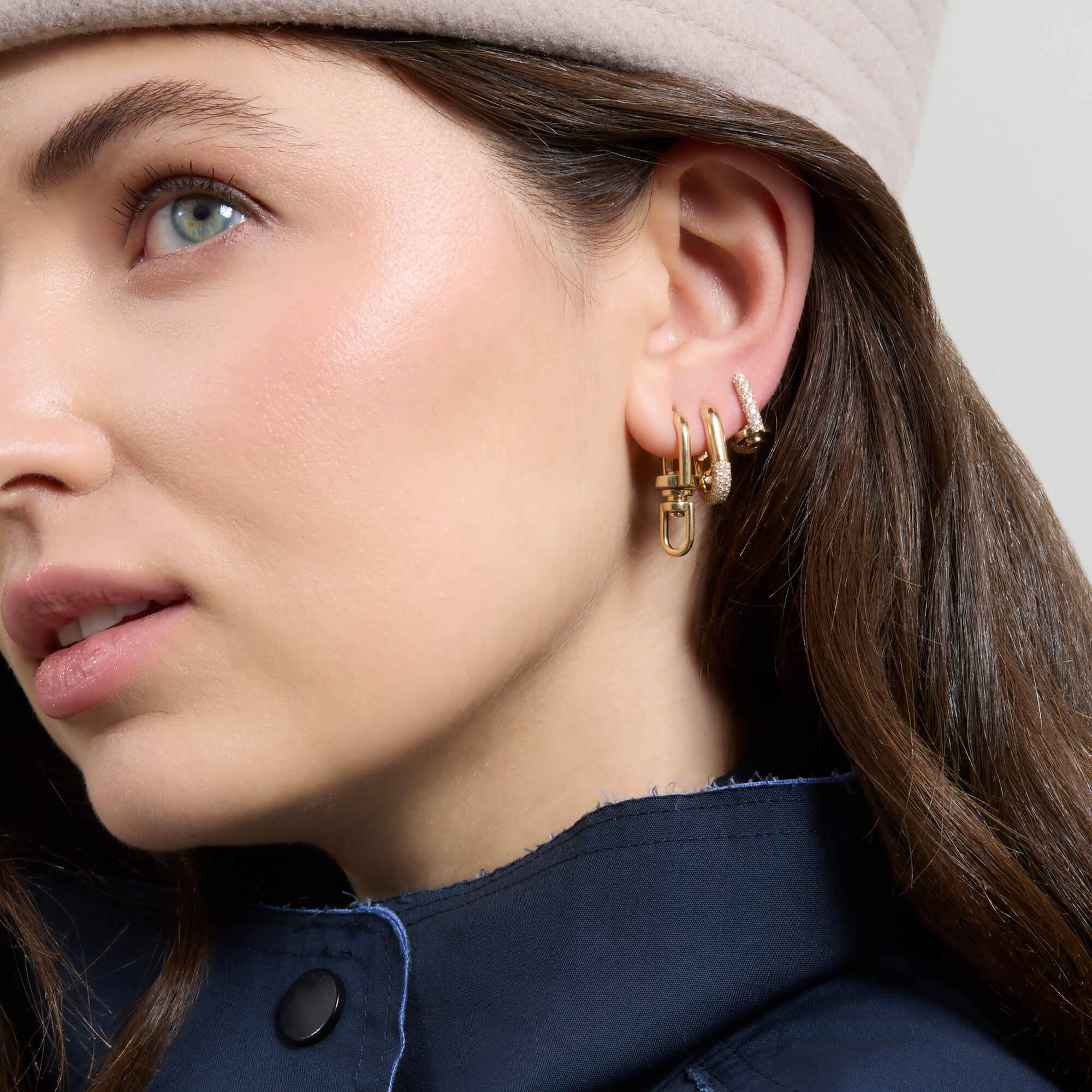 Half Starboard Diamond Earrings - 6