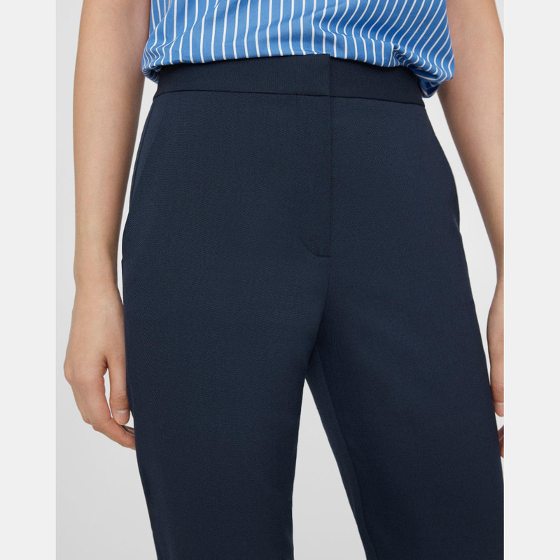 Theory Fitted Pant in Textured Gabardine outlook