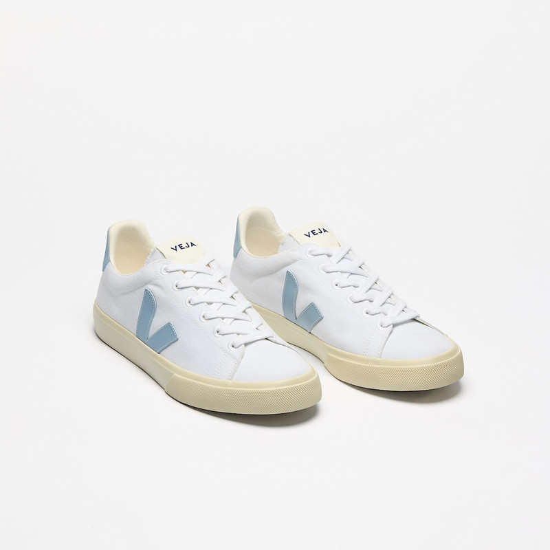 VEJA CAMPO CANVAS WHITE STEEL outlook
