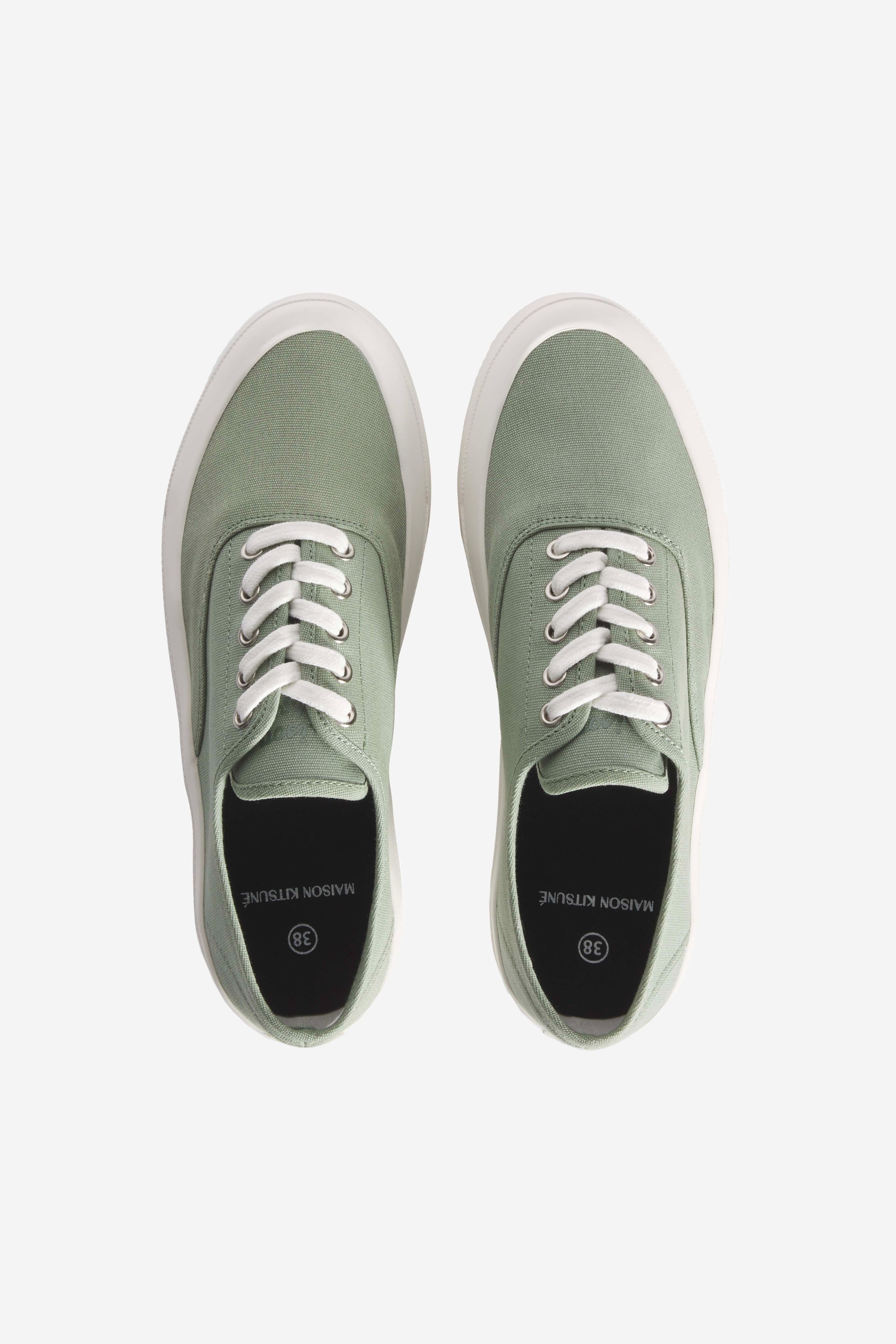 CANVAS LACE-UP SNEAKERS - 6