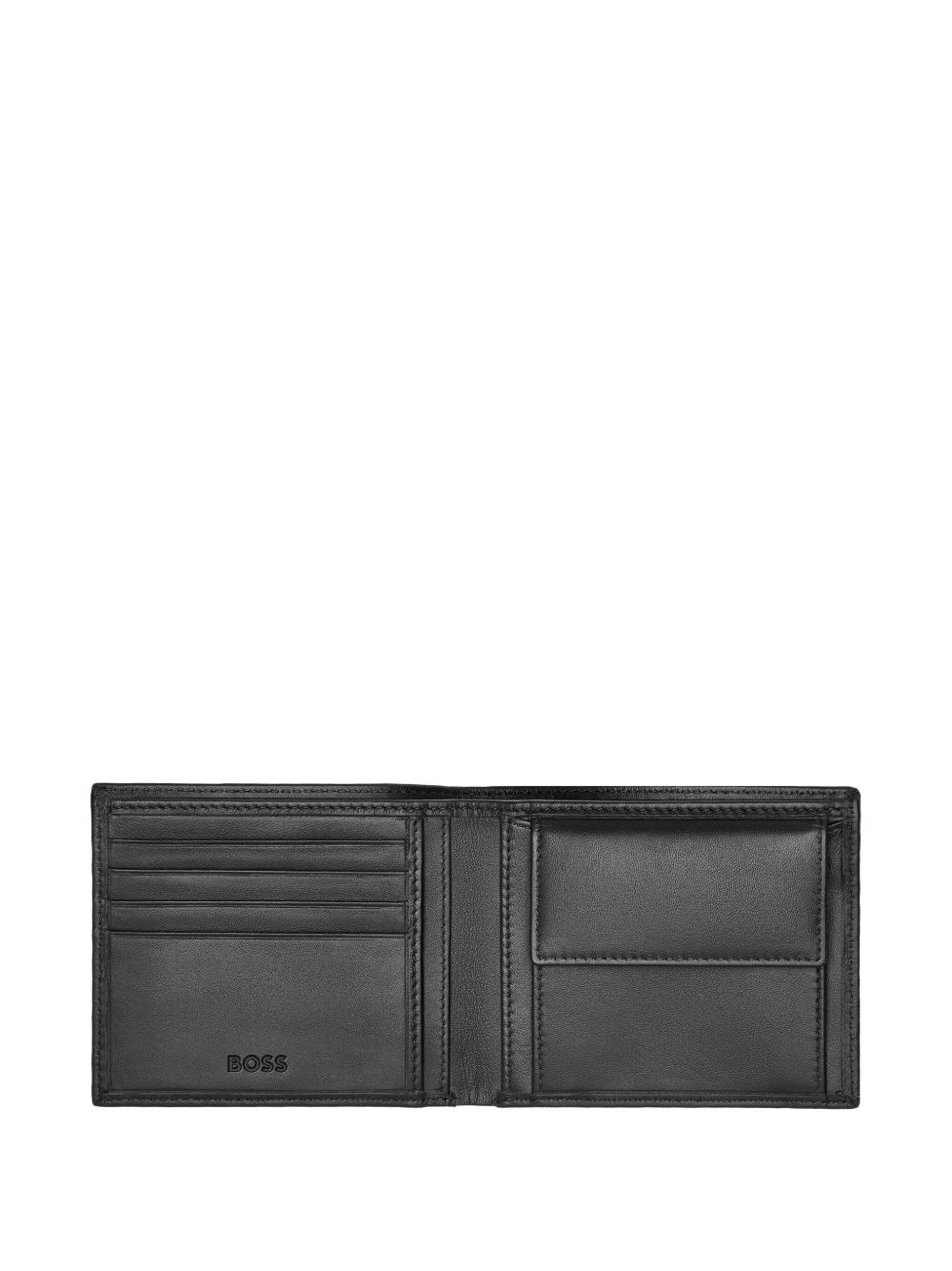 logo-print leather wallet - 4