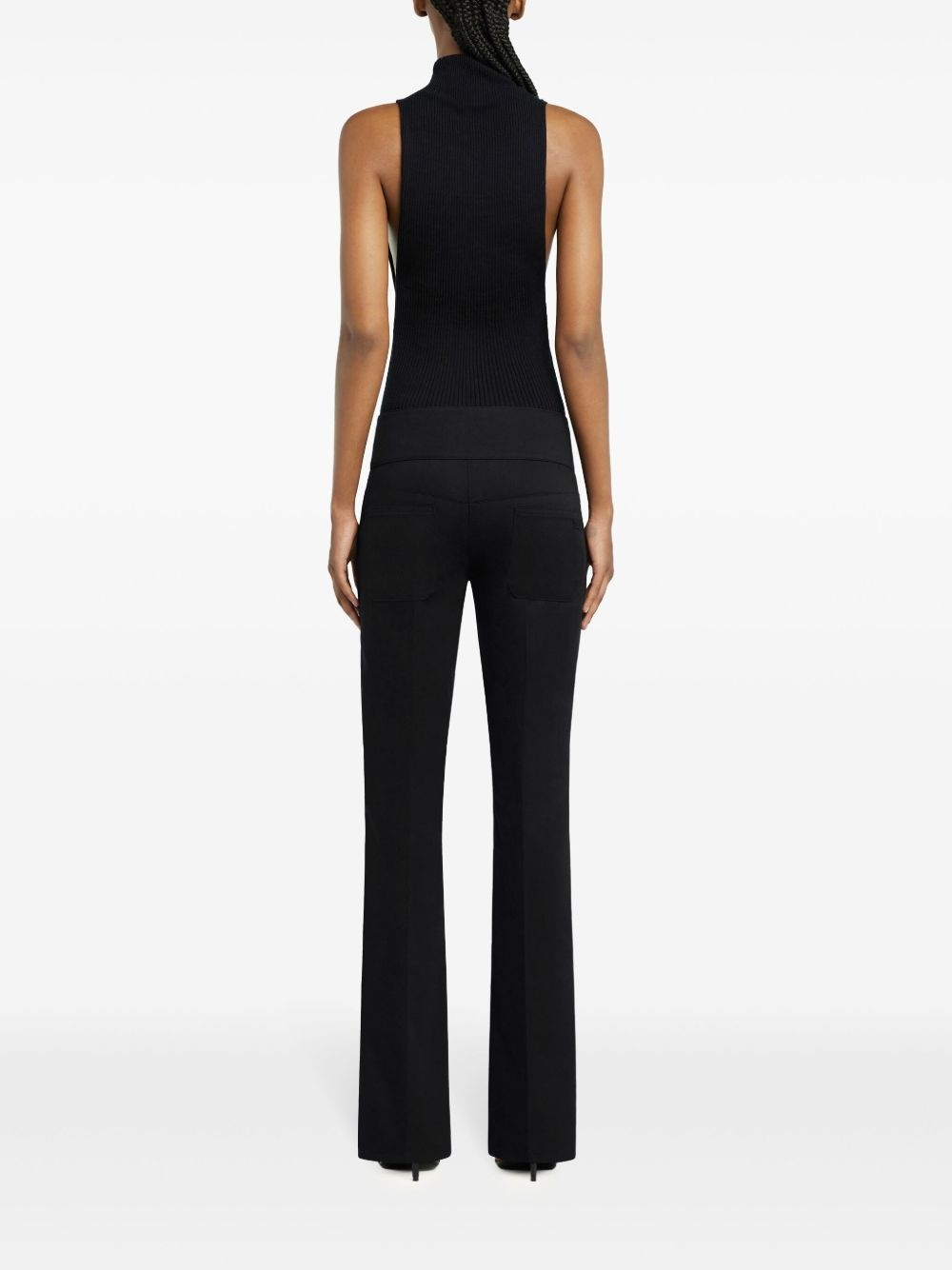 ribbed mock-neck tank top - 4
