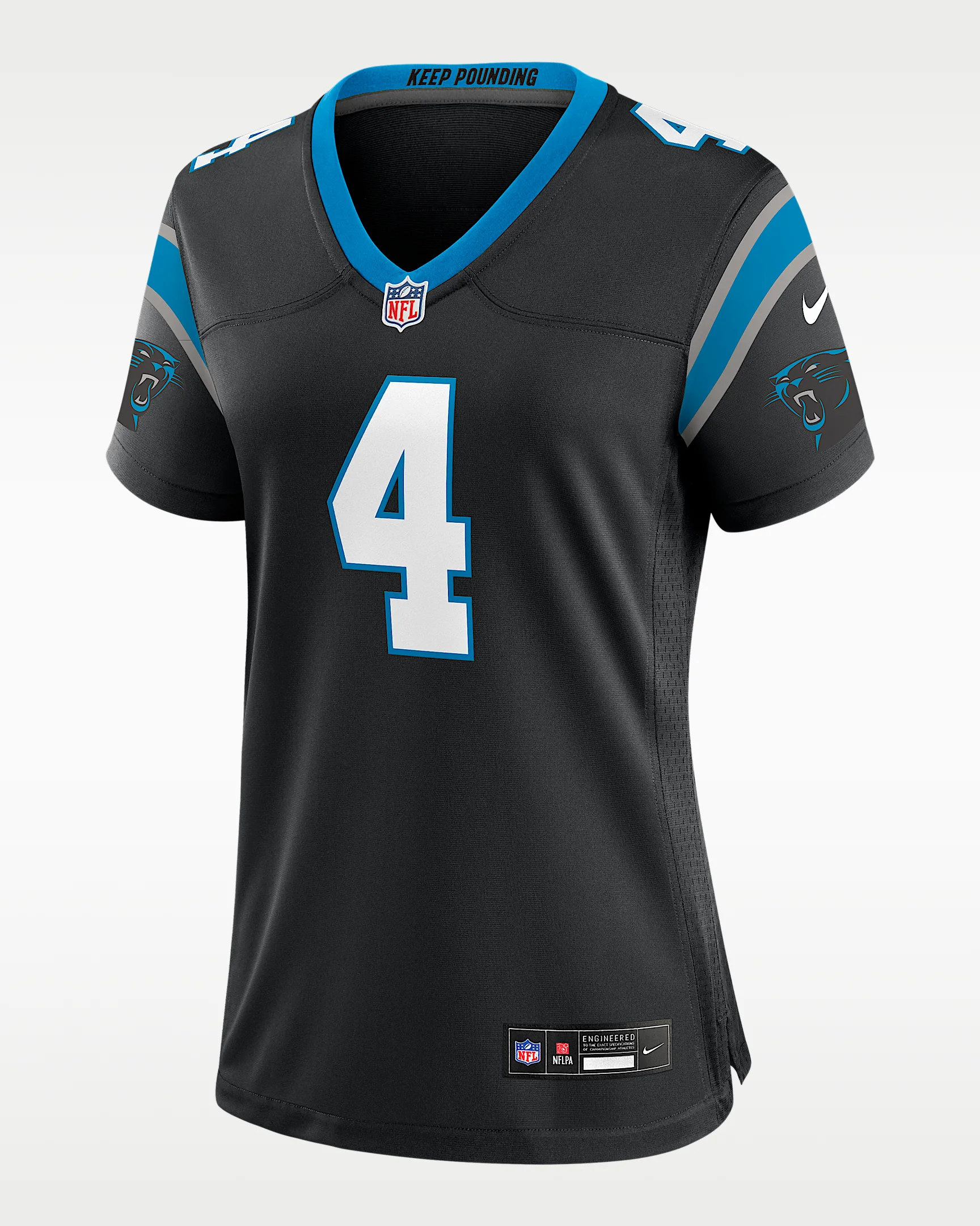 Tetairoa McMillan Carolina Panthers Women's Nike NFL Game Jersey - 1
