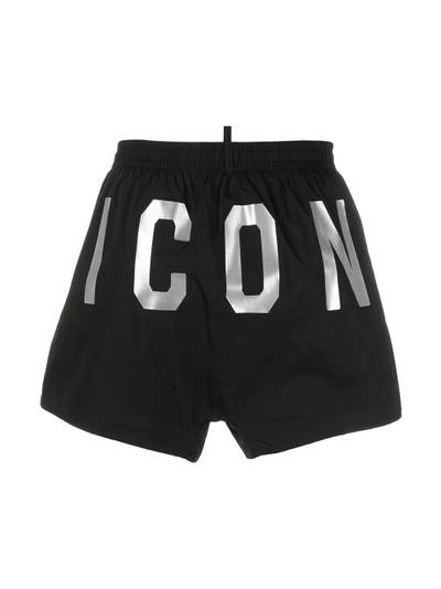 DSQUARED2 metallic-logo swim shorts outlook