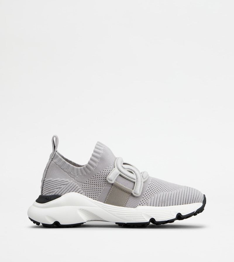 KATE SLIP-ON SNEAKERS IN FABRIC - GREY - 1