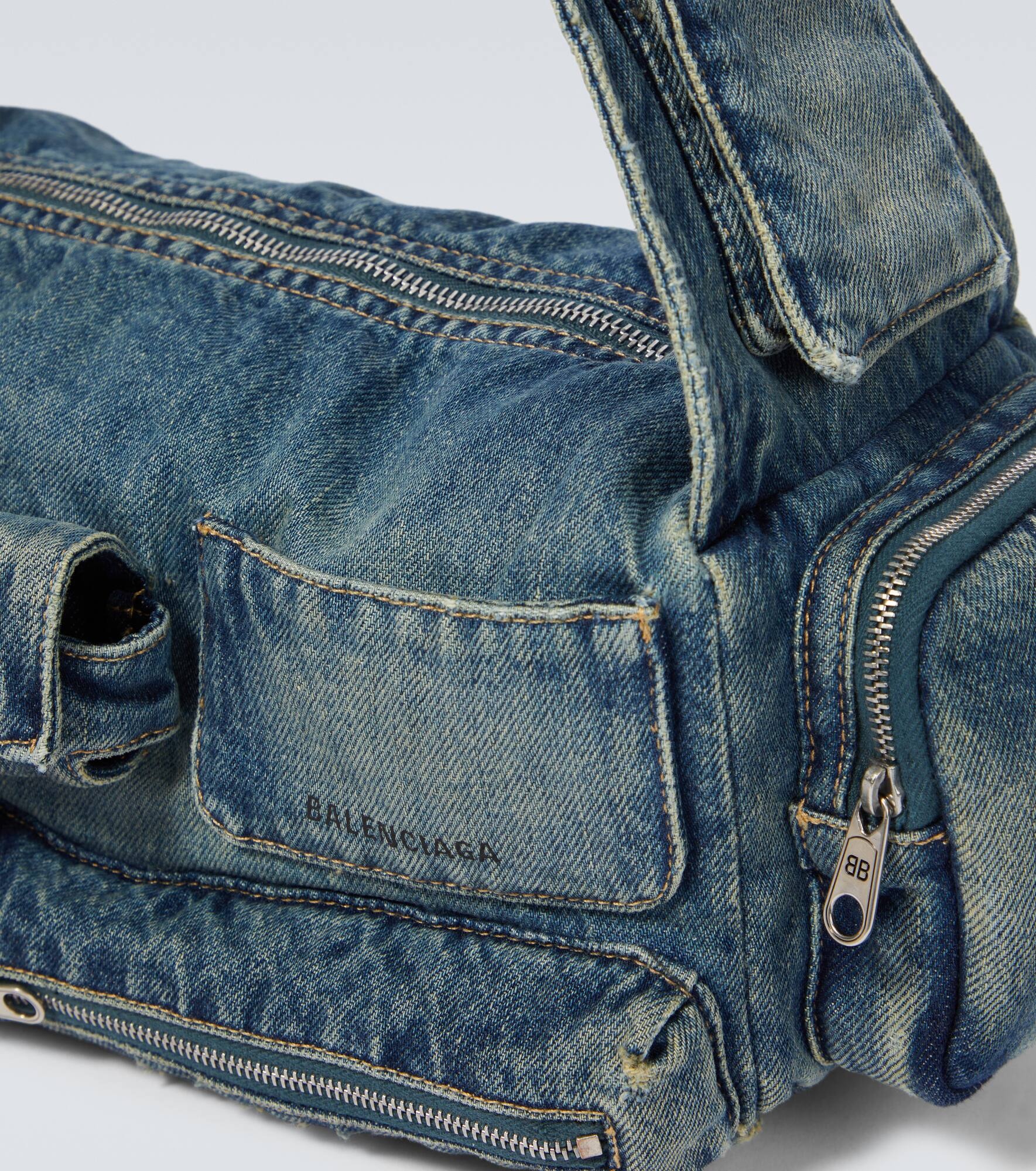 Superbusy Sling Small denim shoulder bag - 6
