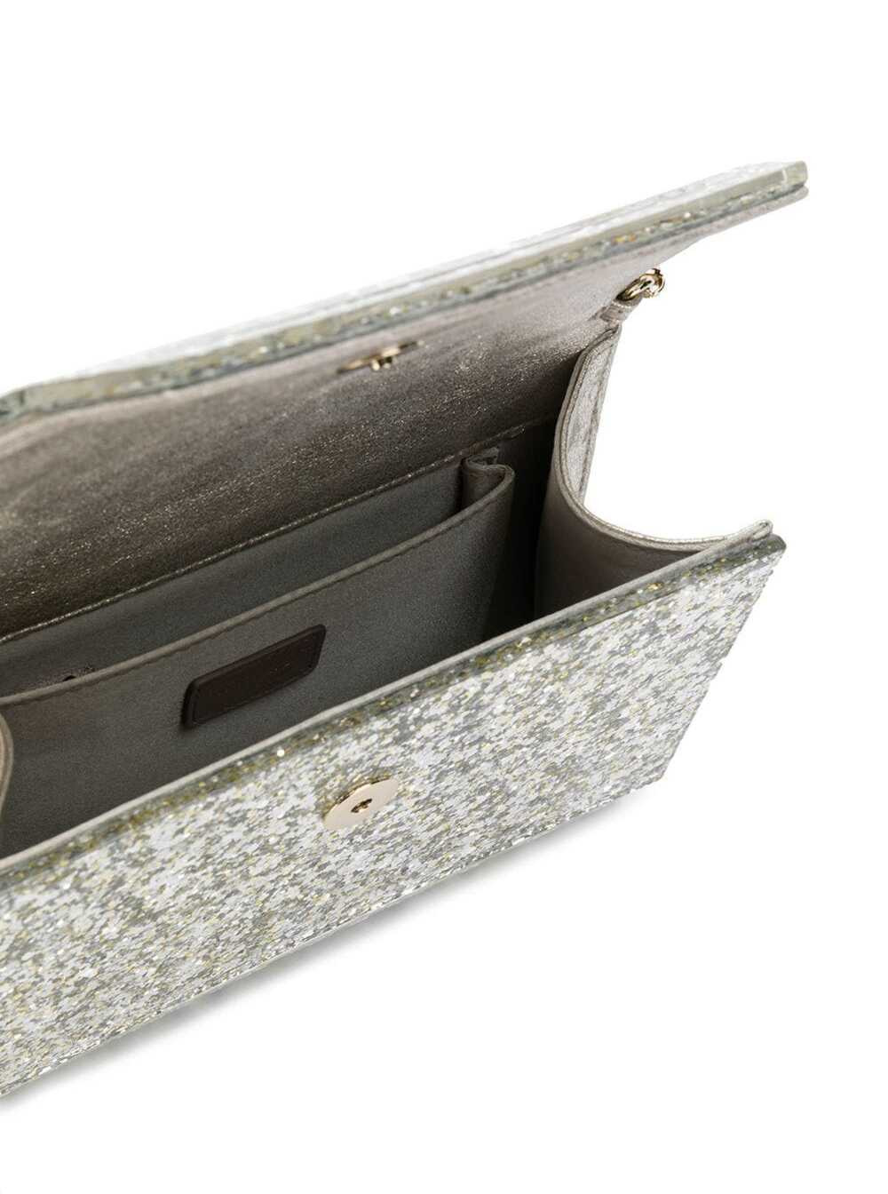 Jimmy Choo Women 'Candy' Champagne Clutch Bag With All-Over Coarse Glitter In Acrylic Woman Jimmy Ch - 4
