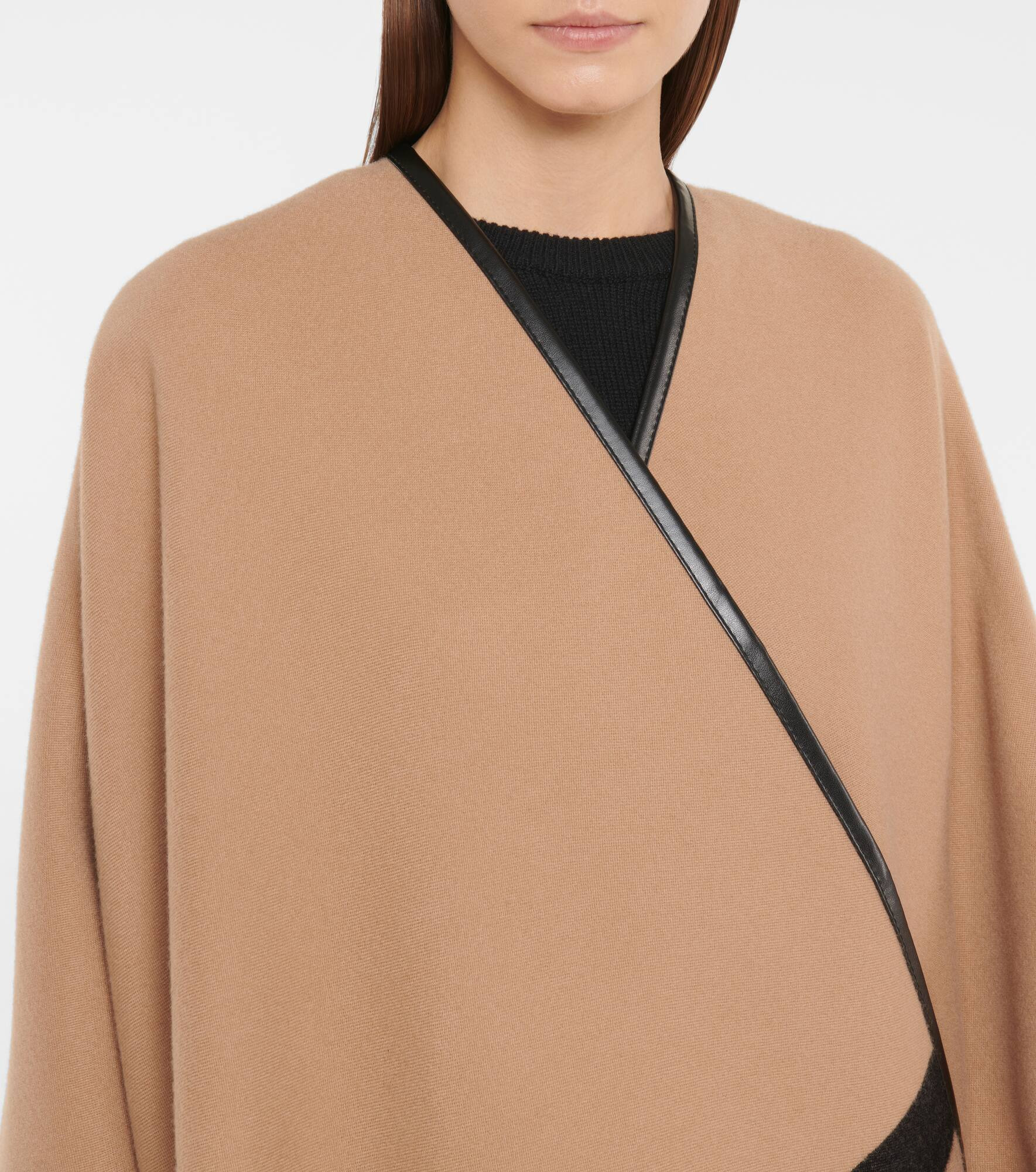 Wool logo cape - 4