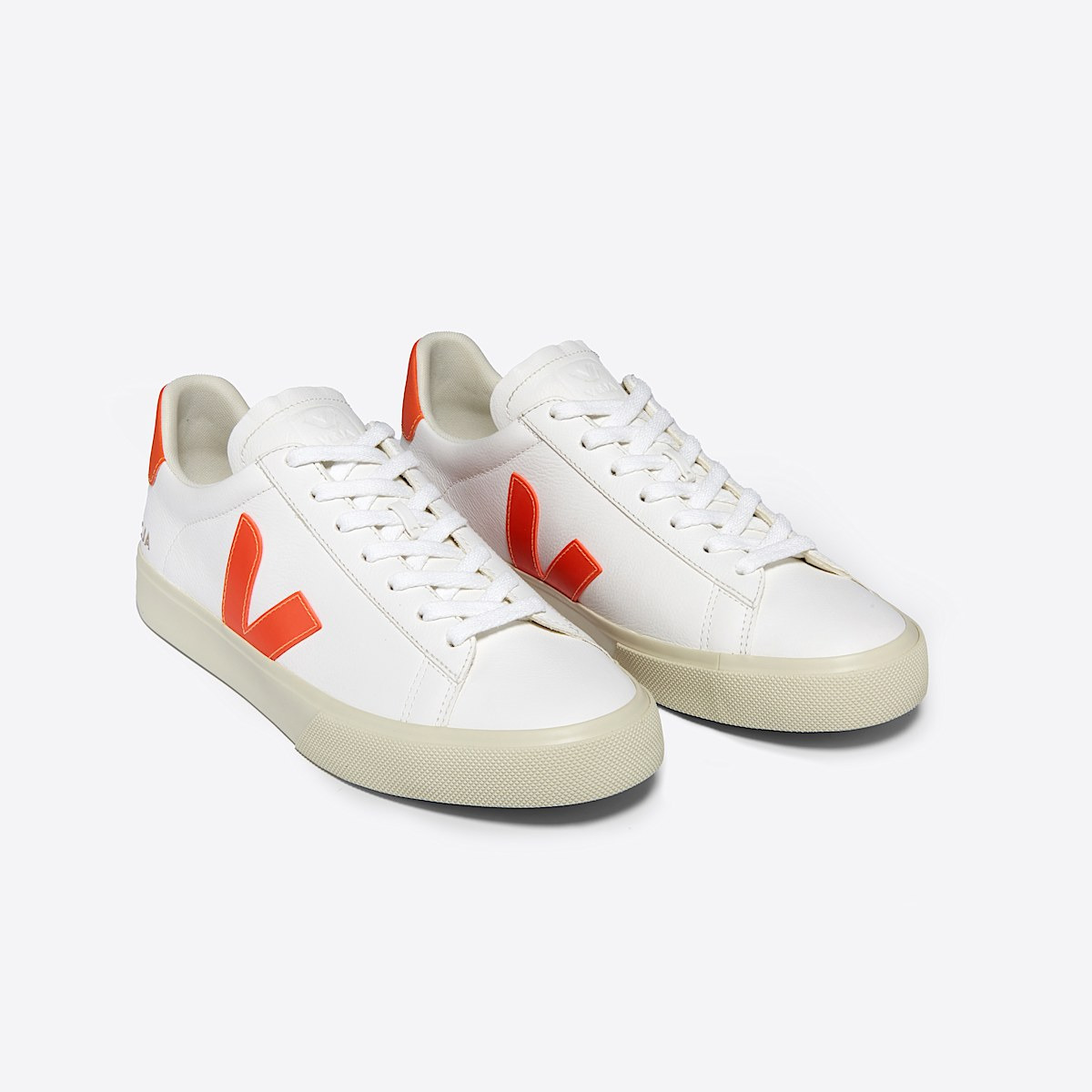 CAMPO LEATHER WHITE ORANGE FLUO - 2