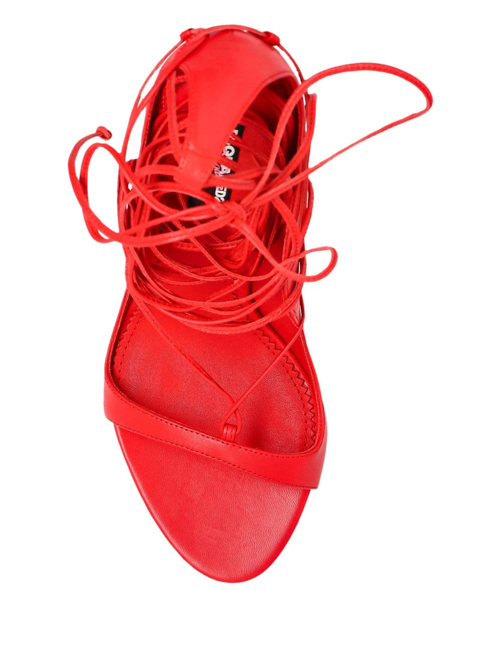 x 120mm Vaquera lace-up heeled sandals - 4