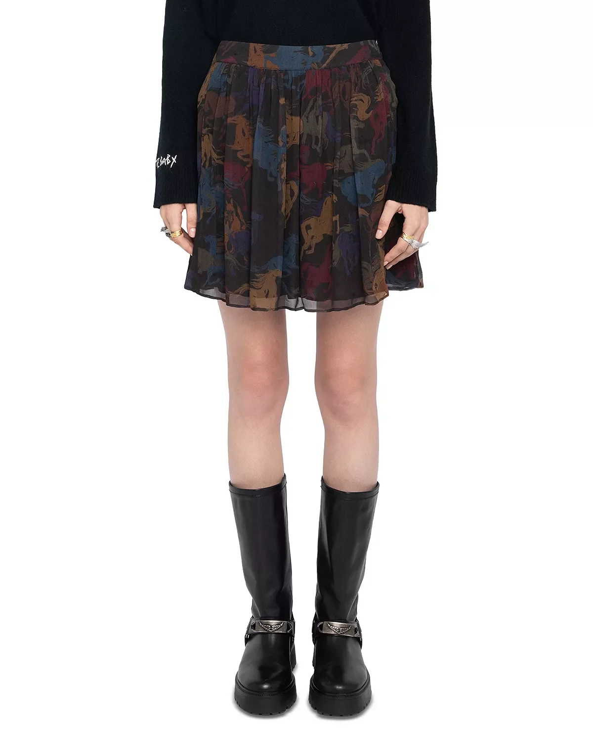 Jadys Mousseline Horses Skirt - 1