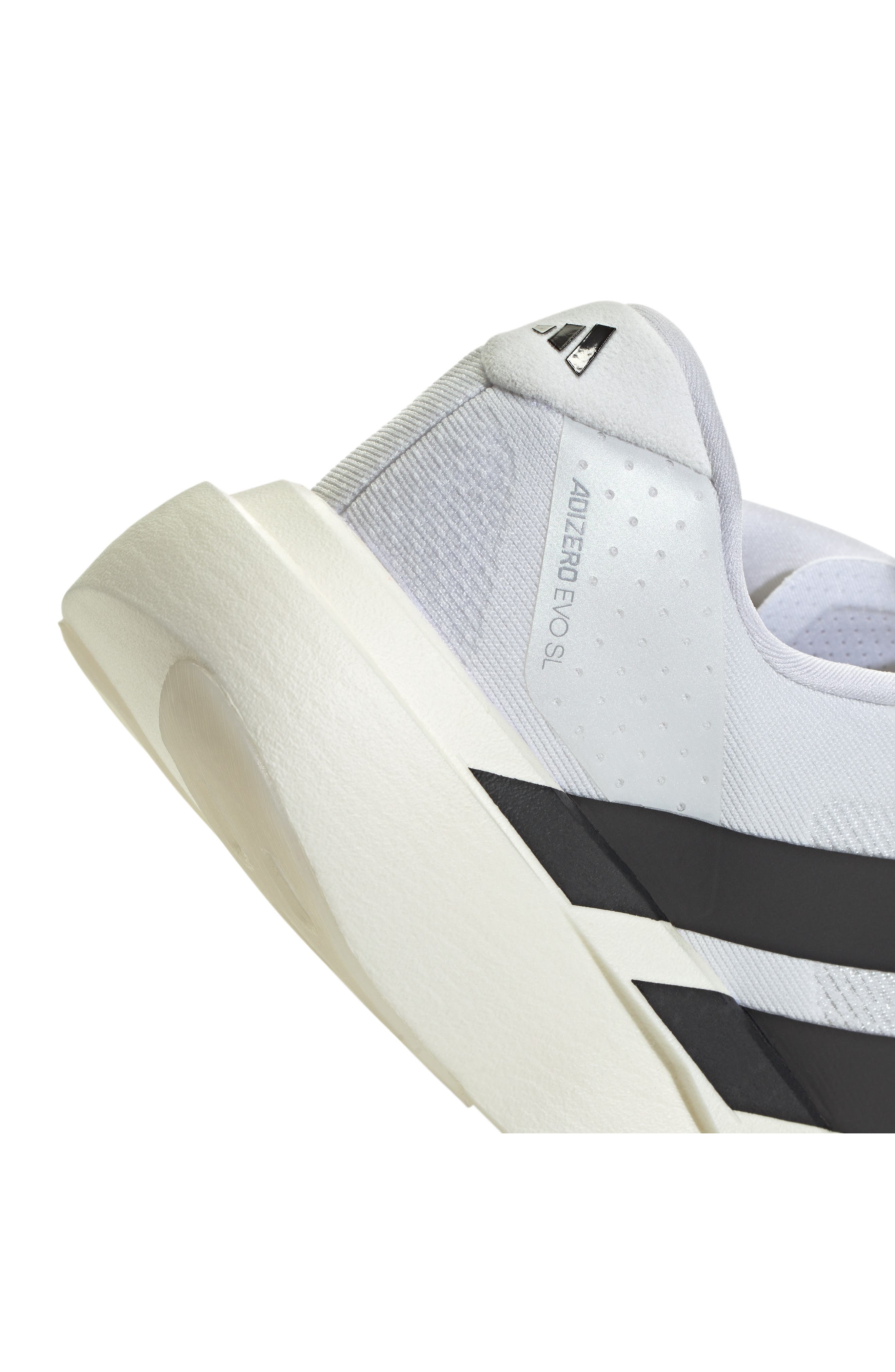 adidas Adizero Evo SL Running Shoe in White/black/Ftwr White at Nordstrom - 7